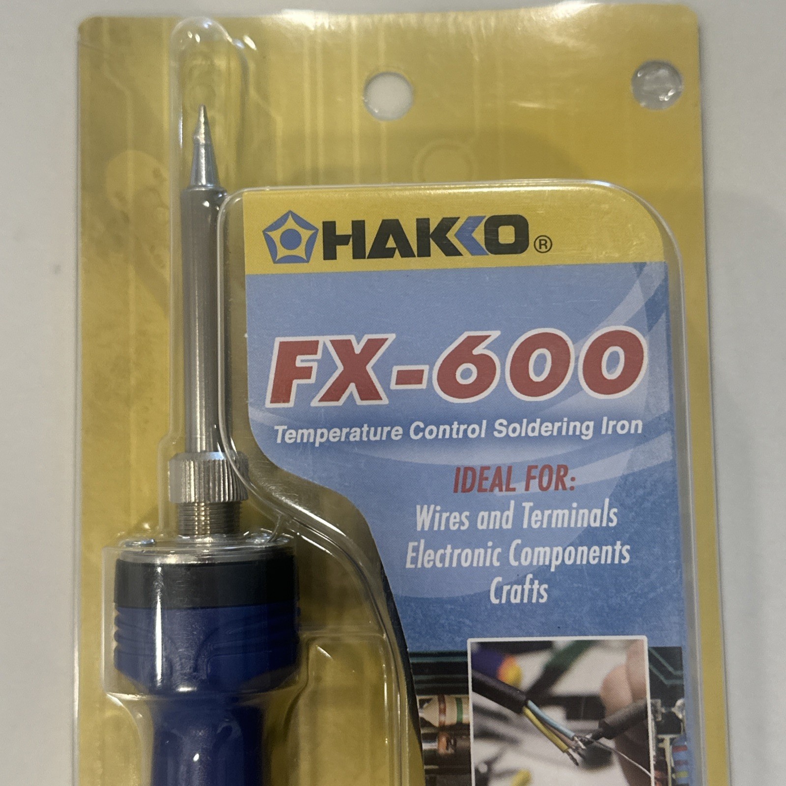 Hakko FX600-02 AC100V Dial Type Temp Control Soldering Iron For Stained Glass