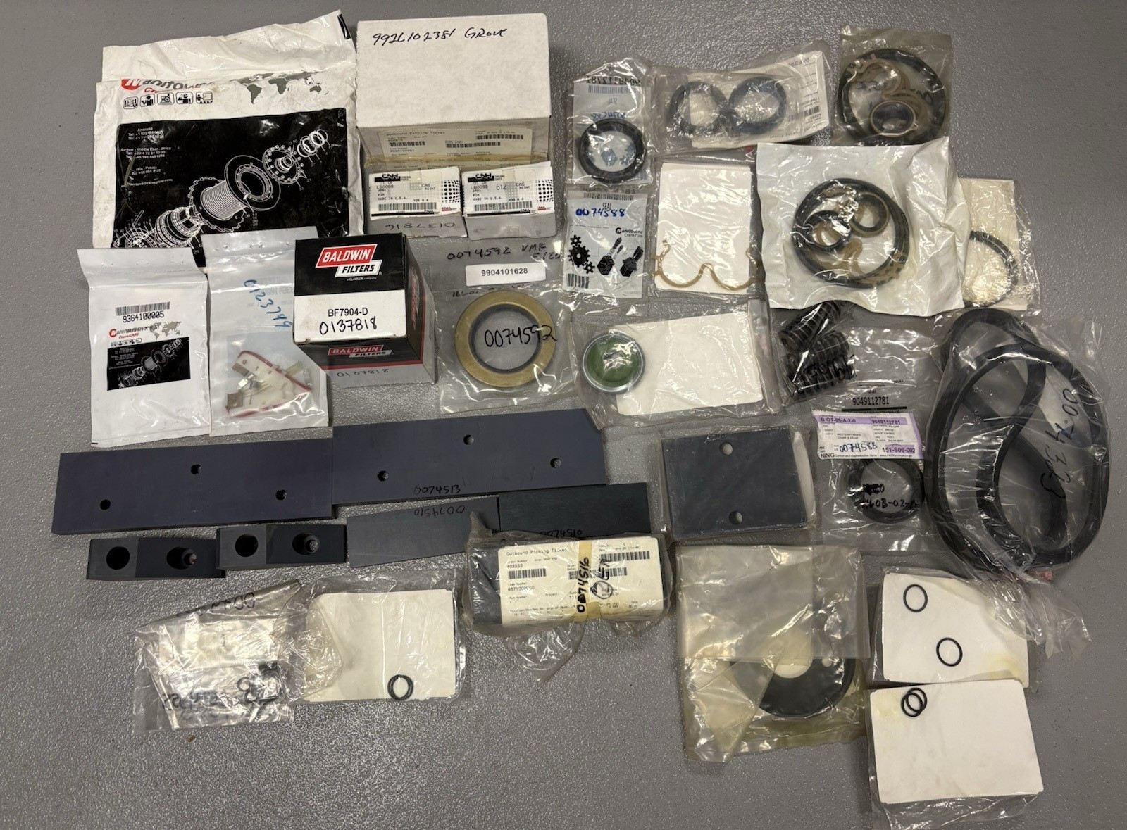 HUGE LOT OEM Manitowoc, Grove CRANE , CASE TRACTOR WHOLESALE PARTS NIB &PACKAGE