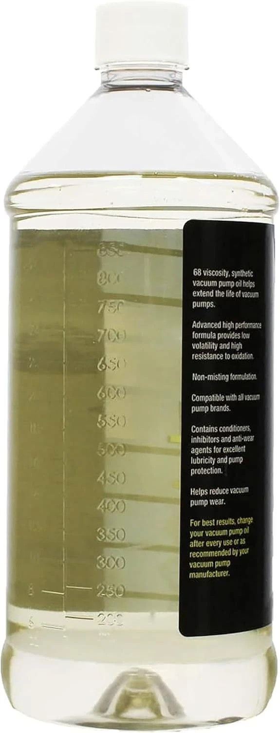 Vacuum Pump Oil, Synthetic, 32 Oz., Clear (V32)
