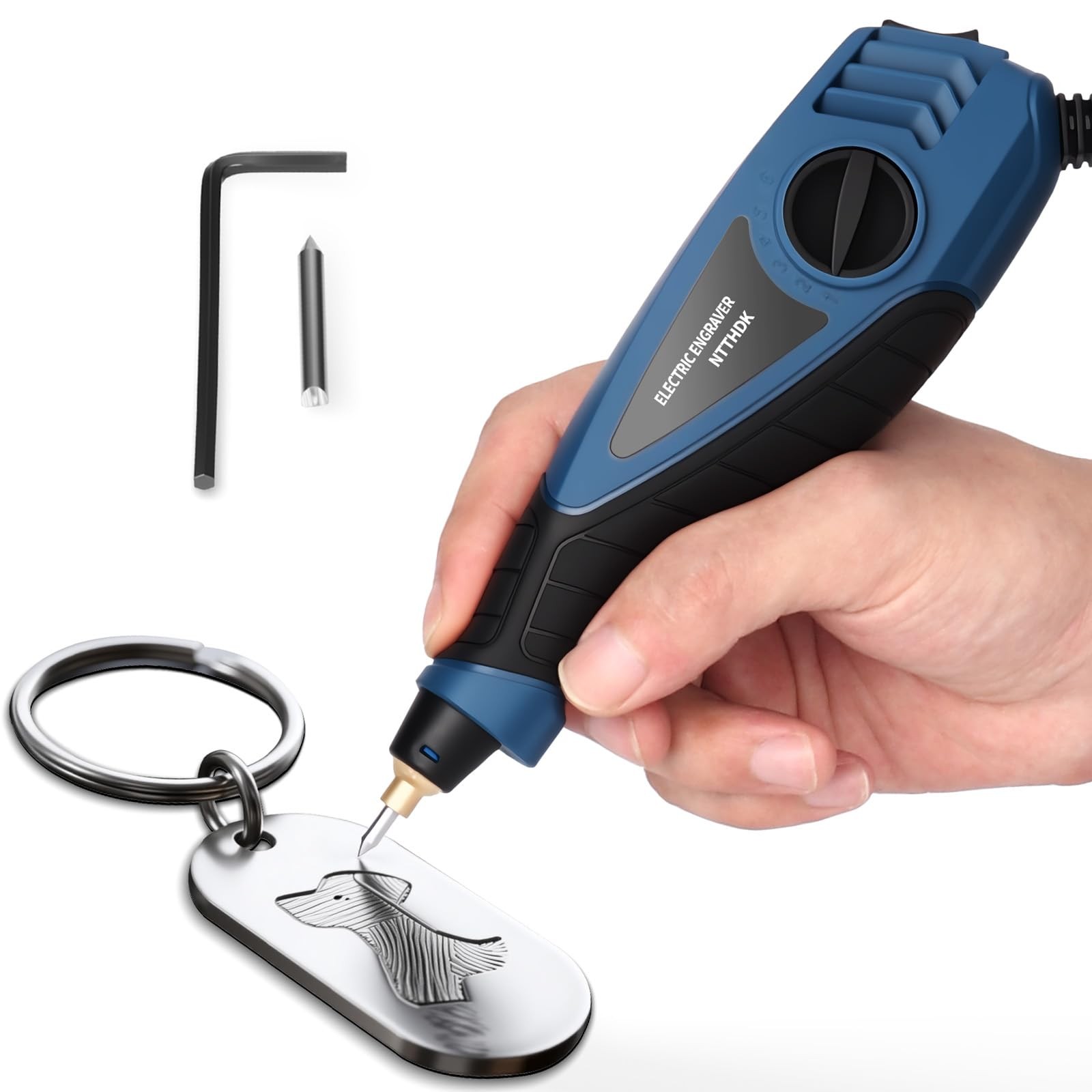 Engraver Pen, 25W 6 Speed Engraving Pen for Metal, Wood, Glass and Plastic, Hand