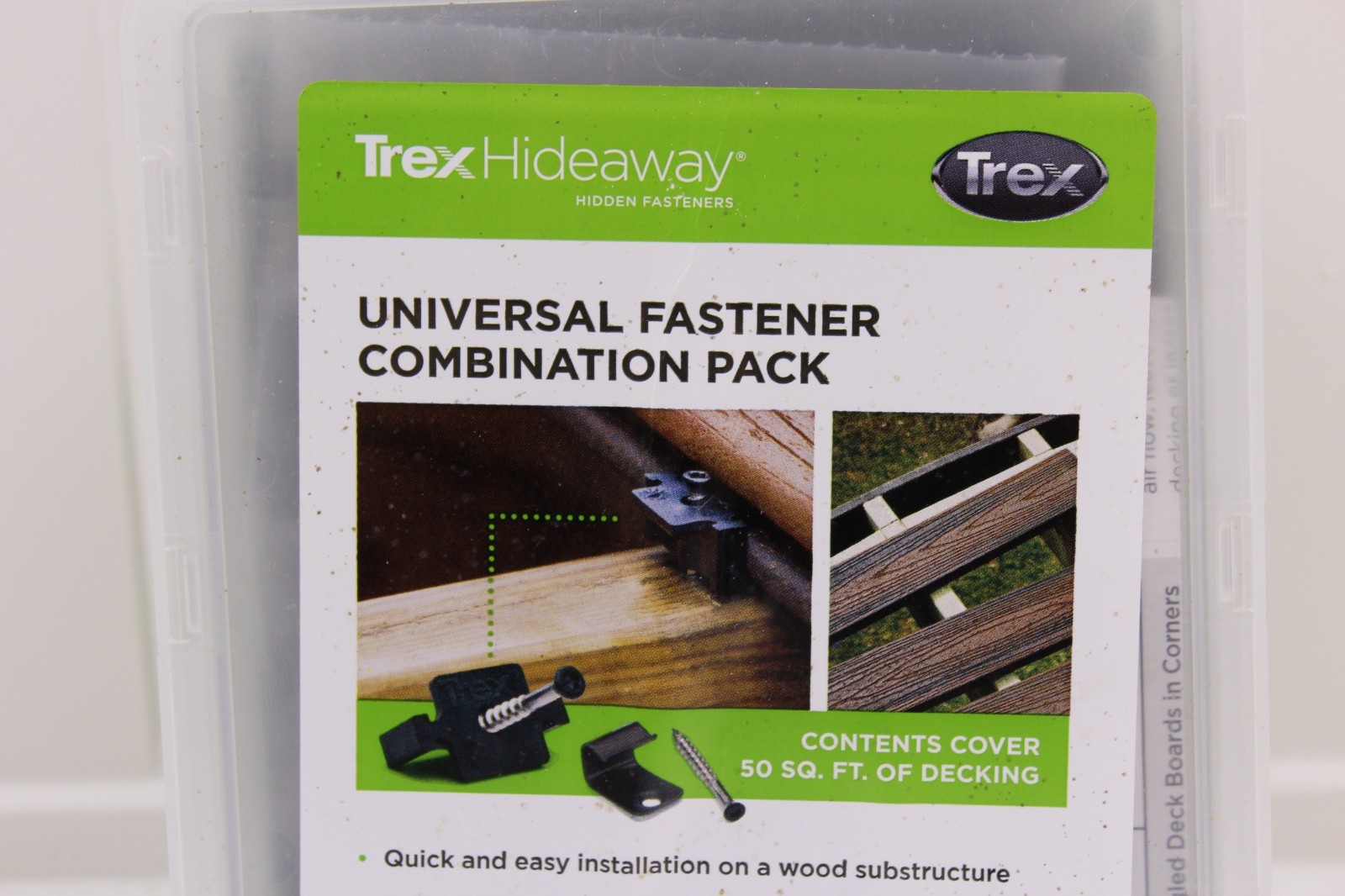 Trex Hideaway Hidden Fastener Kit UNIVCOMBOCLIP01 Universal Fasteners 50 Sq Ft
