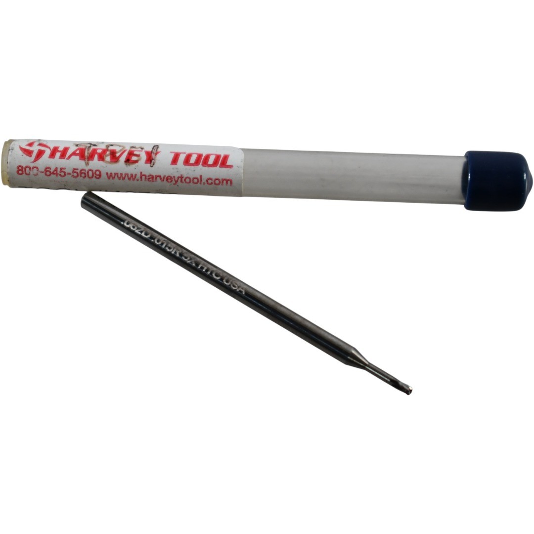 NEW Harvey Tool 42762 Corner Radius End Mill 062 Dia 015R 3FL 1/8 Shank