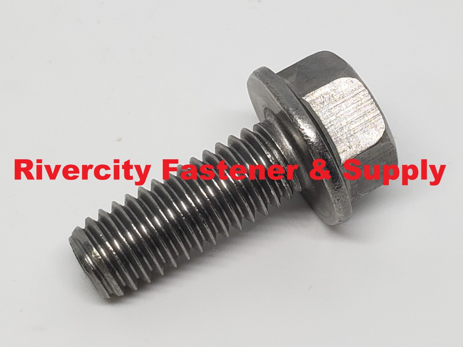 (10) 3/8-16×1 Stainless Hex Head Flange / Bolts 3/8×16 Cap Screws 3/8x16x1 NS