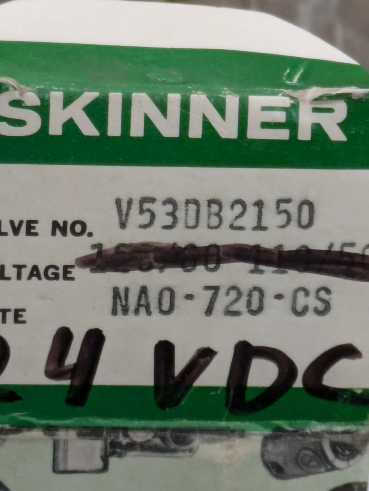 New Skinner V53DB2150 Solenoid Valve 120/60-110/50