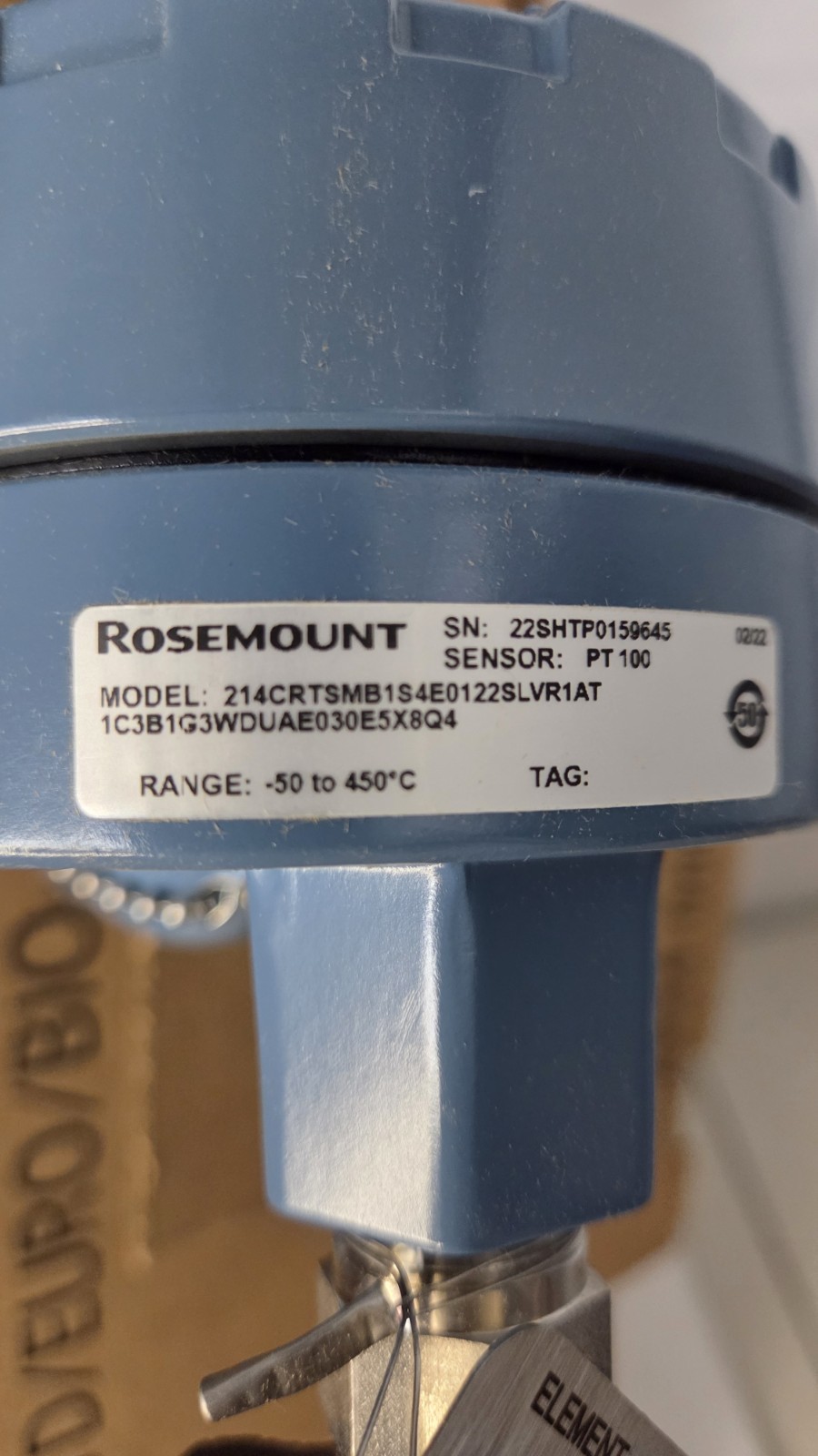 Rosemount Transmitter 214C RTSMB1S4E0122LVR1AT1C381G3WDUAE030E5X8Q4