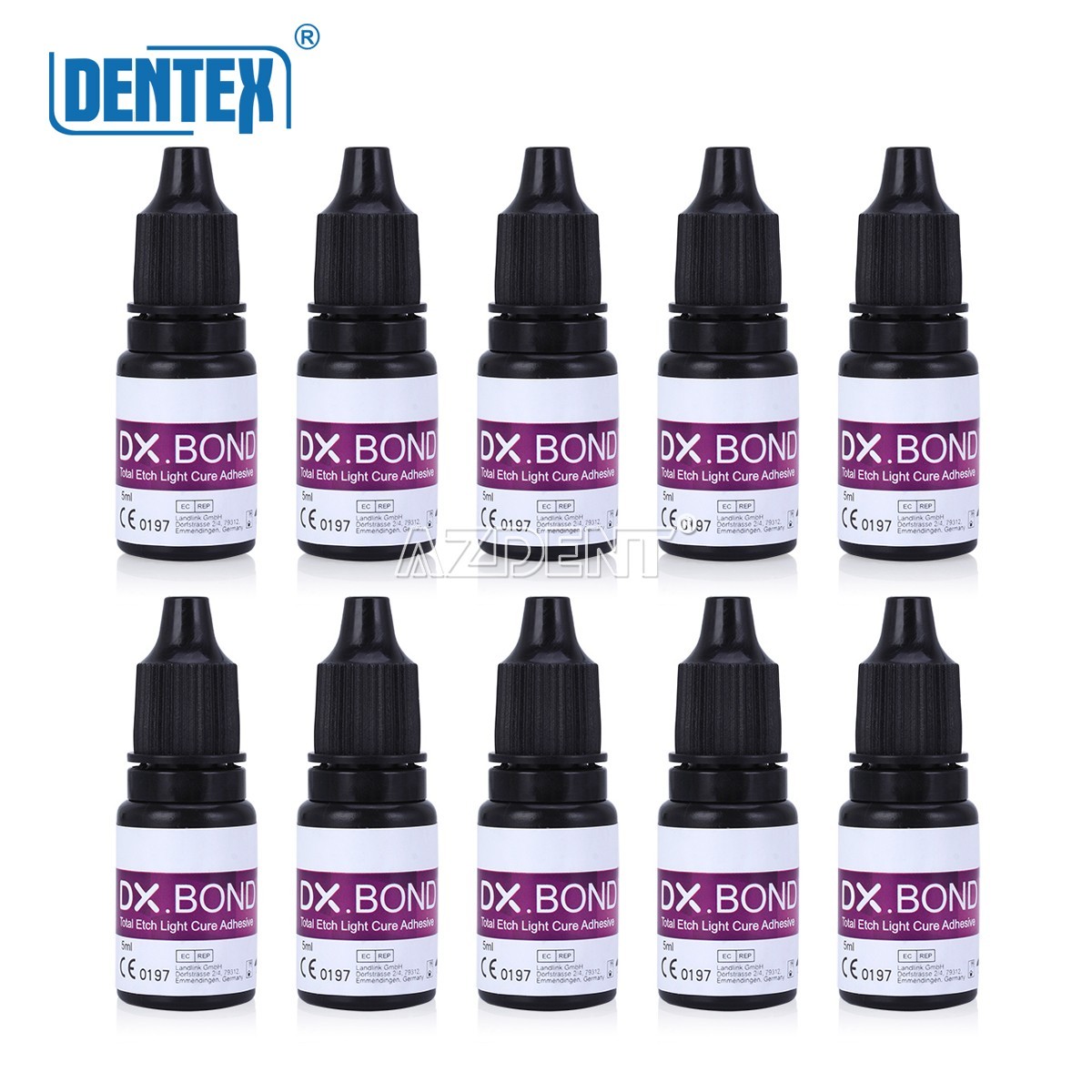 DENTEX Dental Light Cure Dentin Enamel Bonding Resin Adhesive ONE STEP 5 ML