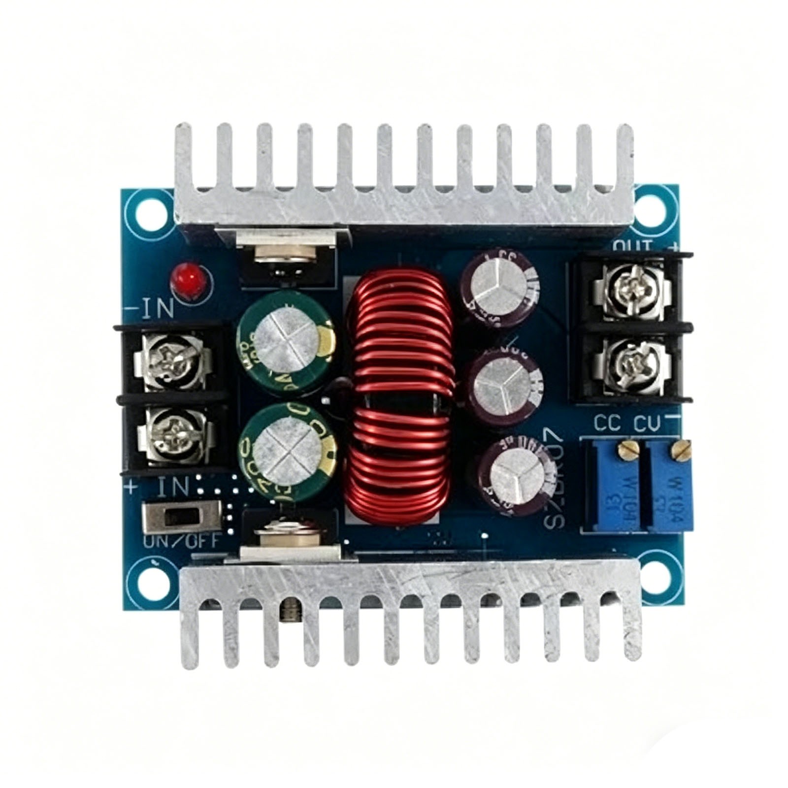 2x DCDC Converter 20A 300W Buck-Boost Adjustable Step Down Charger Board Tool
