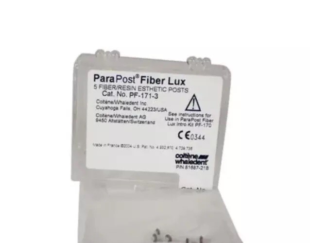 Coltene Whaledent PF1716 ParaPost Fiber Lux Posts Size #6 Black 5/Pk