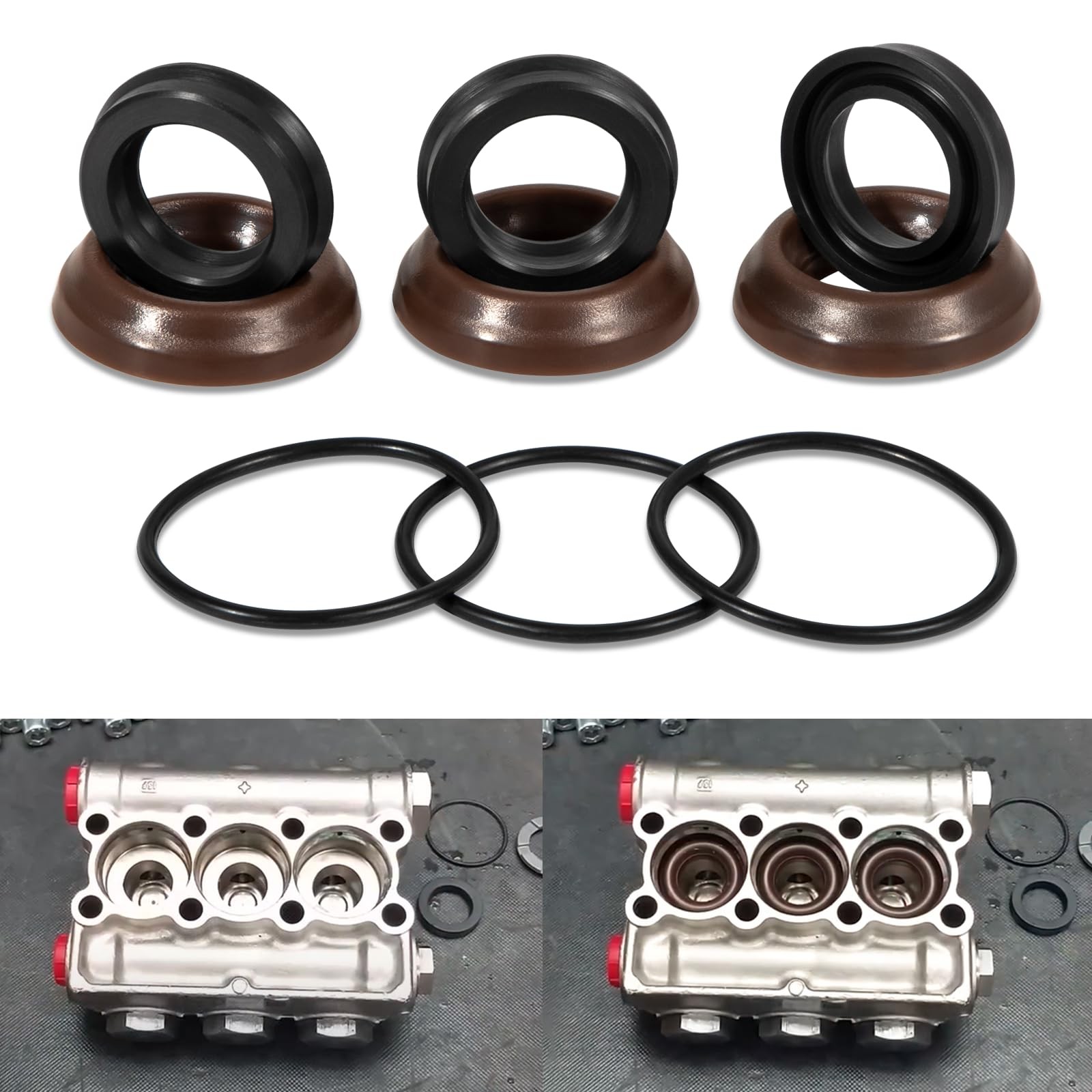 AR1857 Packing Kit 18mm Seal Gasket kit for 18.5 millimeters, black