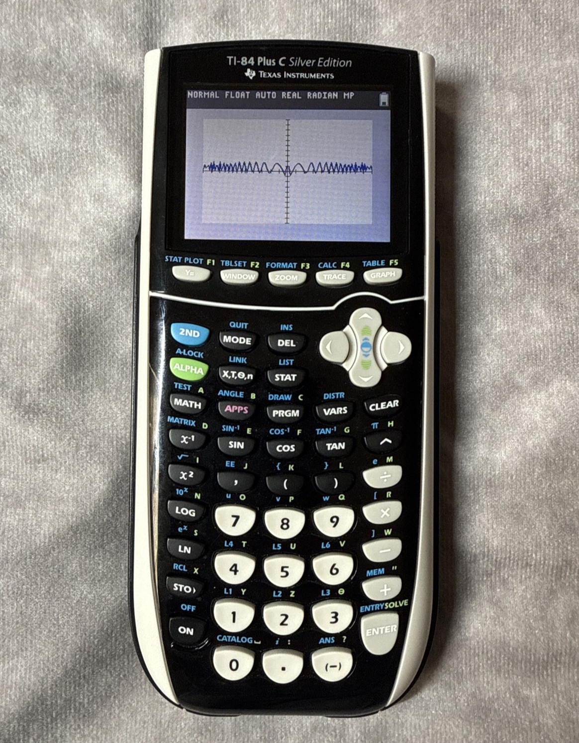 Texas Instruments TI-84 Plus C Silver Edition Graphing Calculator w Cover