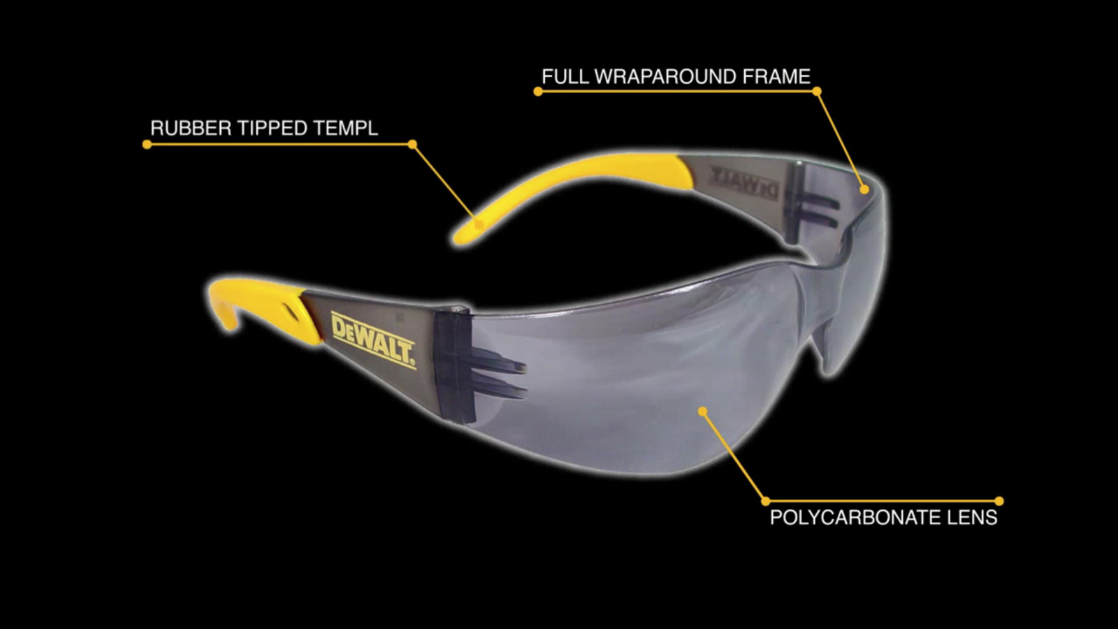 Dewalt DPG54-2C Protector Smoke/Clear High Performance Safety GLASSES 2pack