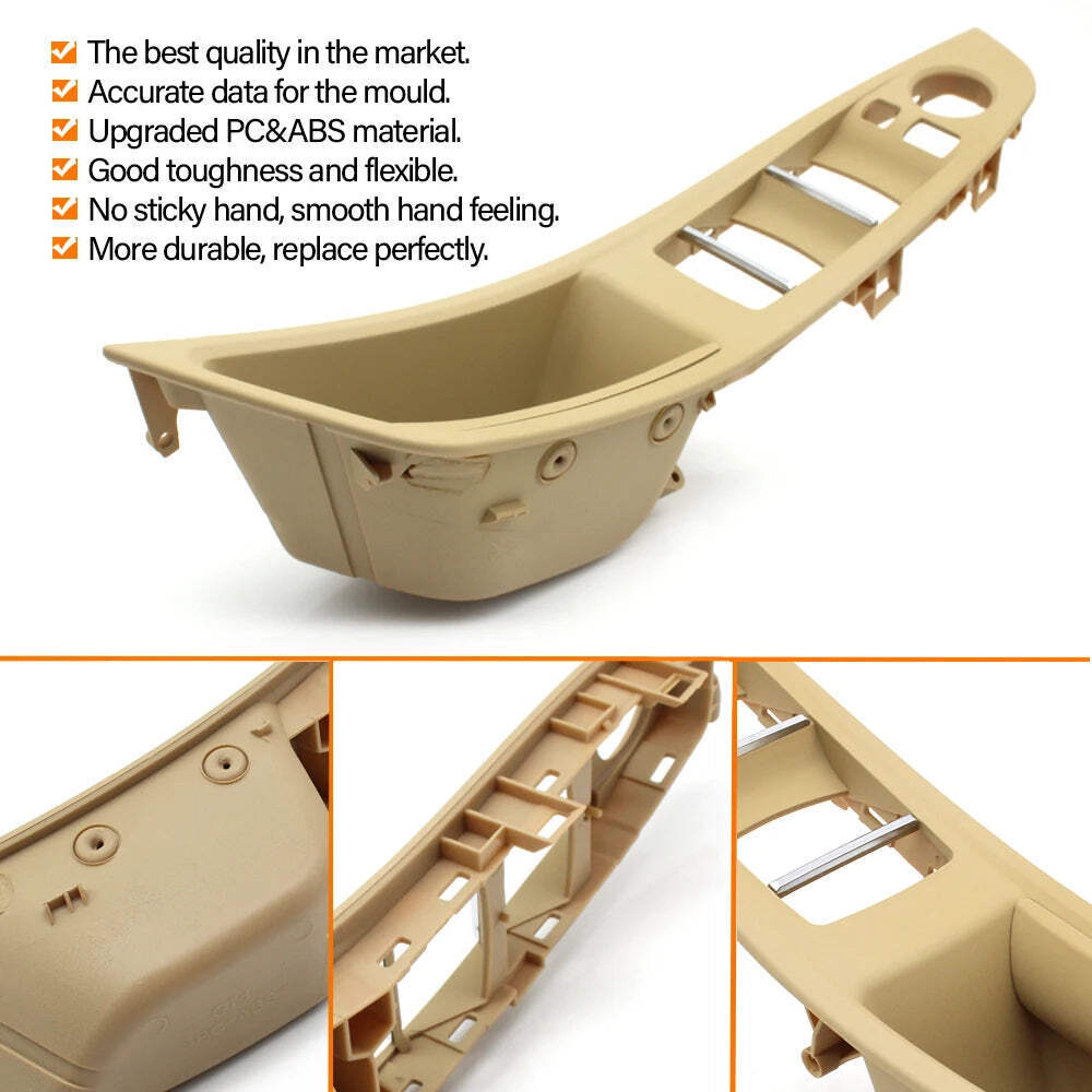Front Left Beige Black Brown Car Interior F10 Door Armrest Panel Door Handle Rep