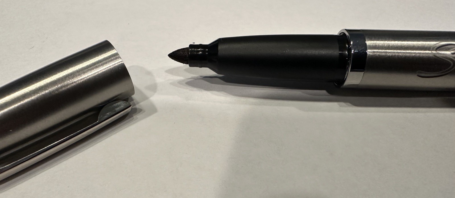 Vintage Sharpie Stainless Steel Refillable Permanent Marker 1747388 With Ink