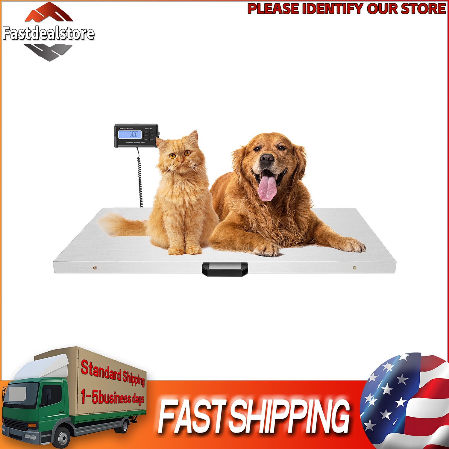 1100LB 500KG Digital Livestock Vet scale Pet Pig Sheep Accurate Bench kg/oz/lb