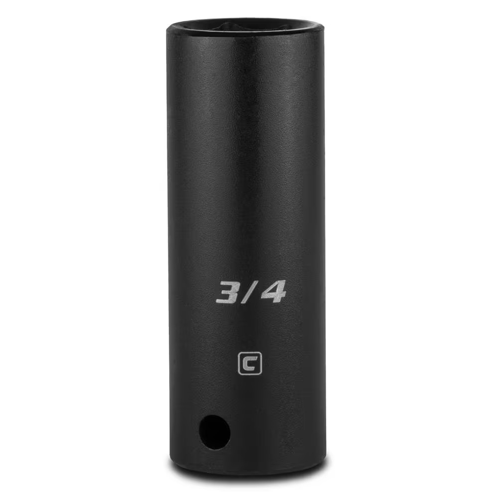 1/2 In. Drive 3/4 In. 6-Point SAE Deep Impact Socket