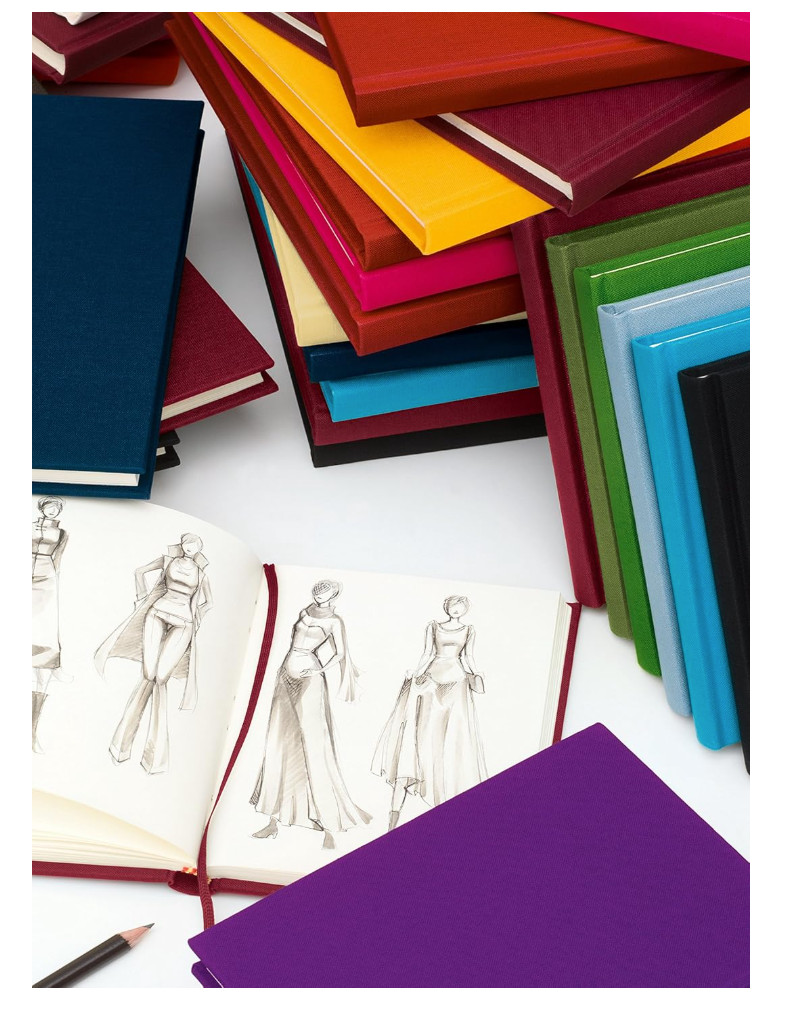 Semikolon A5 Classic Linen Cover Notebook, 6 X 8.4 Inches, 144 Blank Pages, 100g