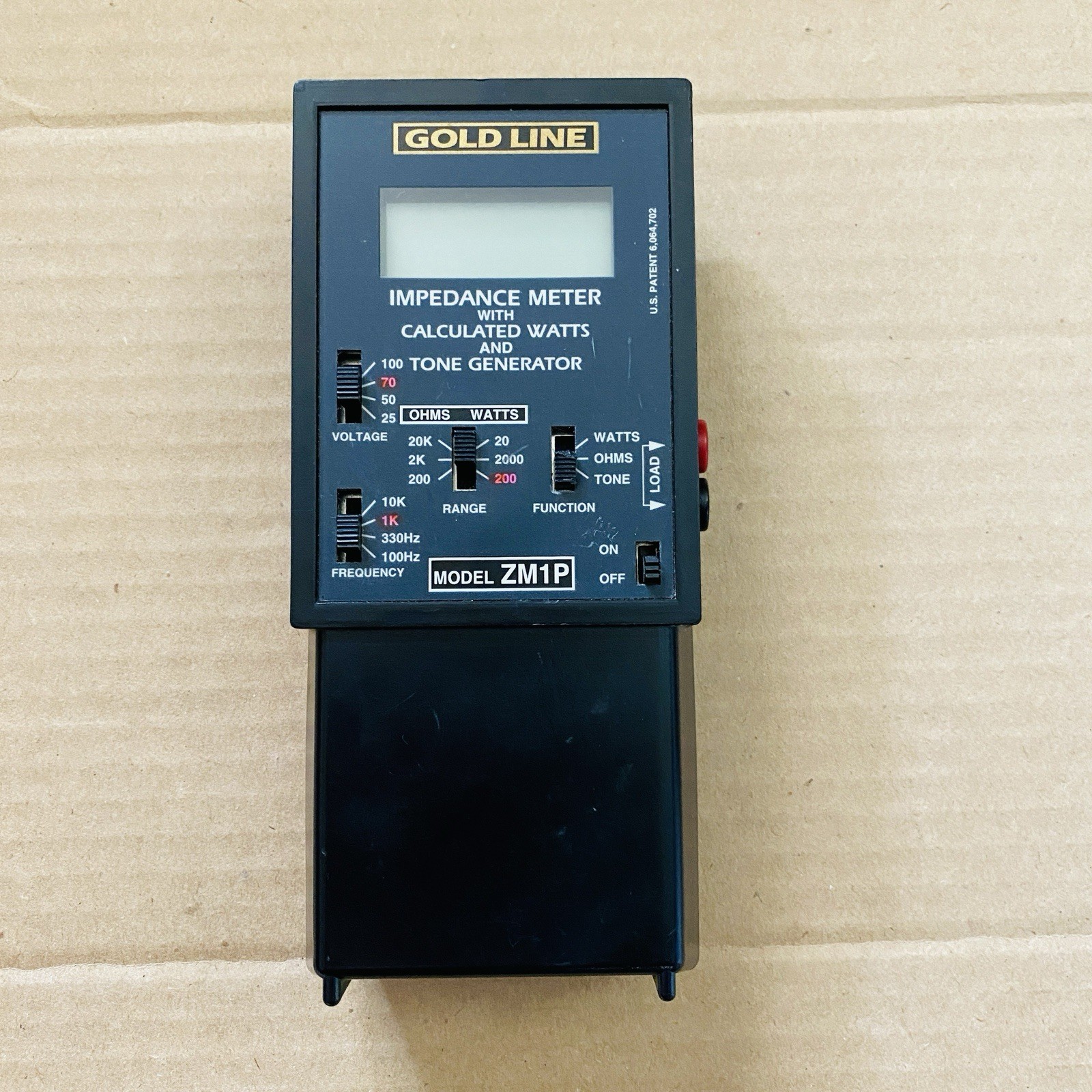 Goldline ZM1P Impedance Meter with Overload Protection – Meter Device ONLY