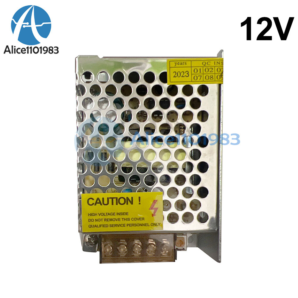 DC12V 5A Switch Power Supply Lighting Transformers LED Driver 60W Power Adapter