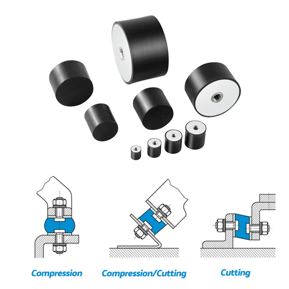 Rubber Mount Shock Absorber Anti Vibration M3 – M20 Female Rubber metal buffer-E