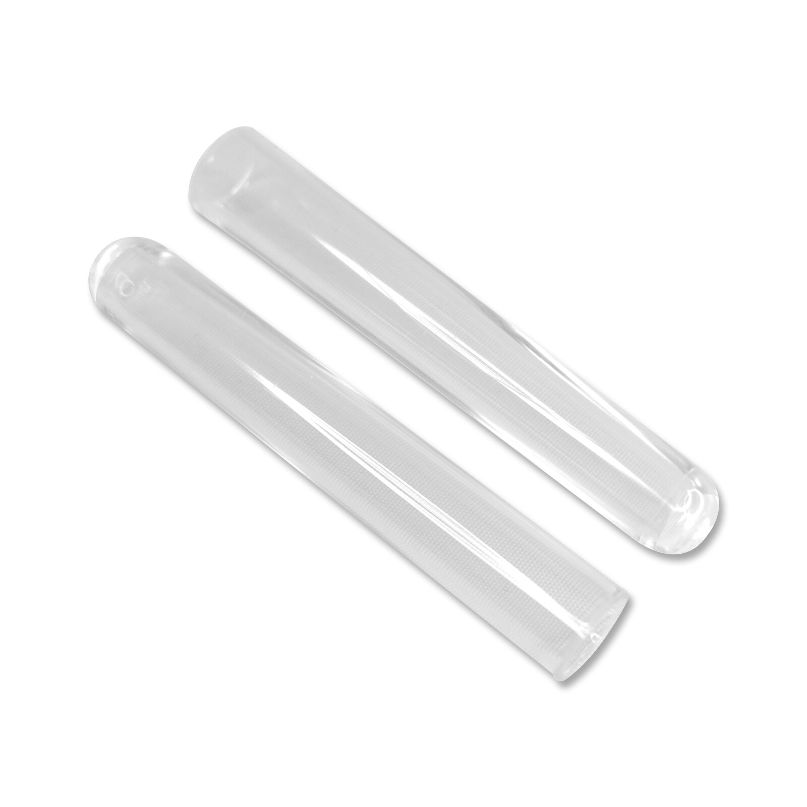 CLEAR POLYSTYRENE TEST TUBES: 16X100MM, RIMLESS, EXP 09/2028