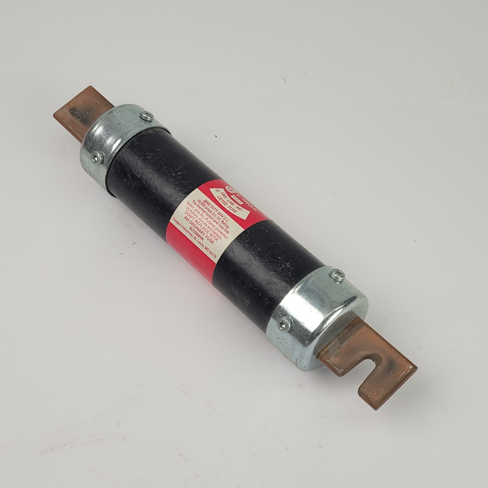 Bussmann FUSETRON FRS-R-200 200A Dual-Element Time-Delay Fuse, Long Body, 600V