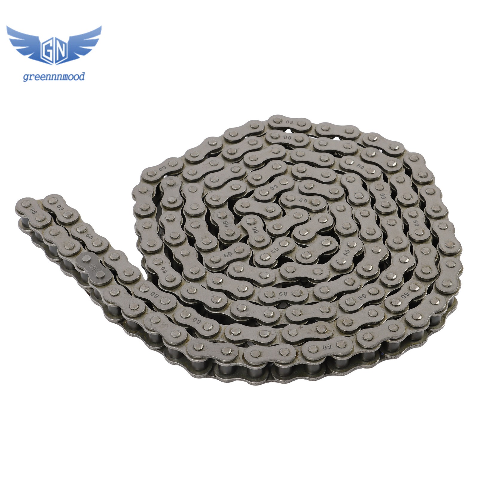 #60 Roller Chain × 10 feet + 2 Connecting Links + Carbon Steel