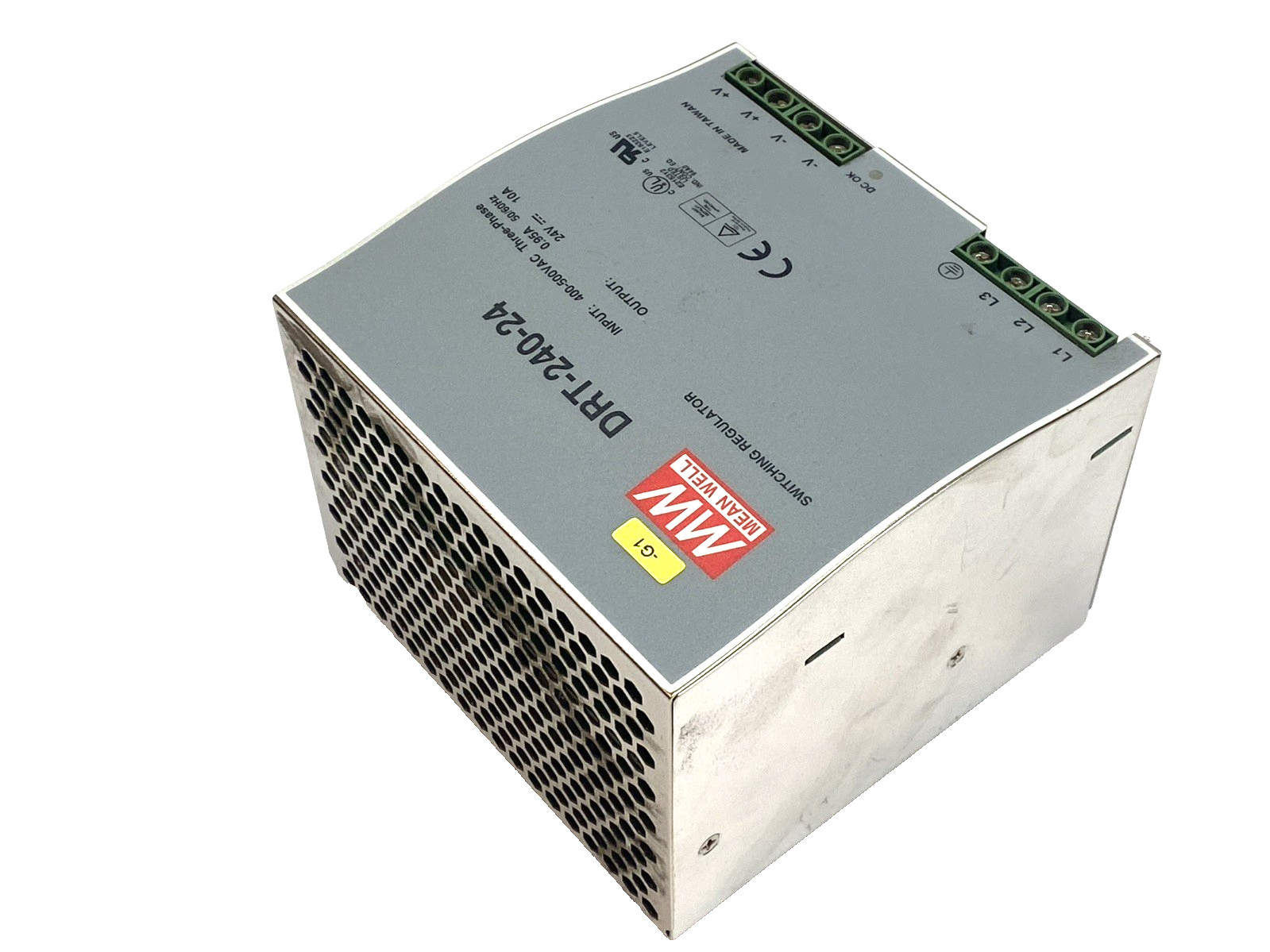 Mean Well DRT-240-24 Power Supply DIN Rail 24V DC 10A 3-Phase