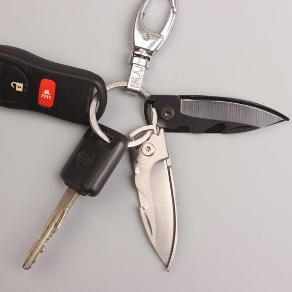 Mini Multifunctional Assisted Opening Pocket Knife/Bottle opener Keychain Knife