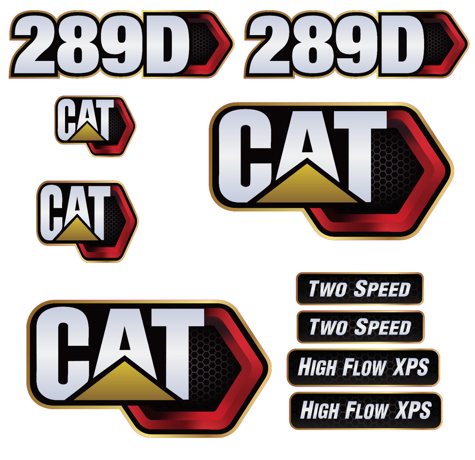 For Caterpillar CAT 289D Skid Steer | Replacement Decal Set | FREE SHIPPING