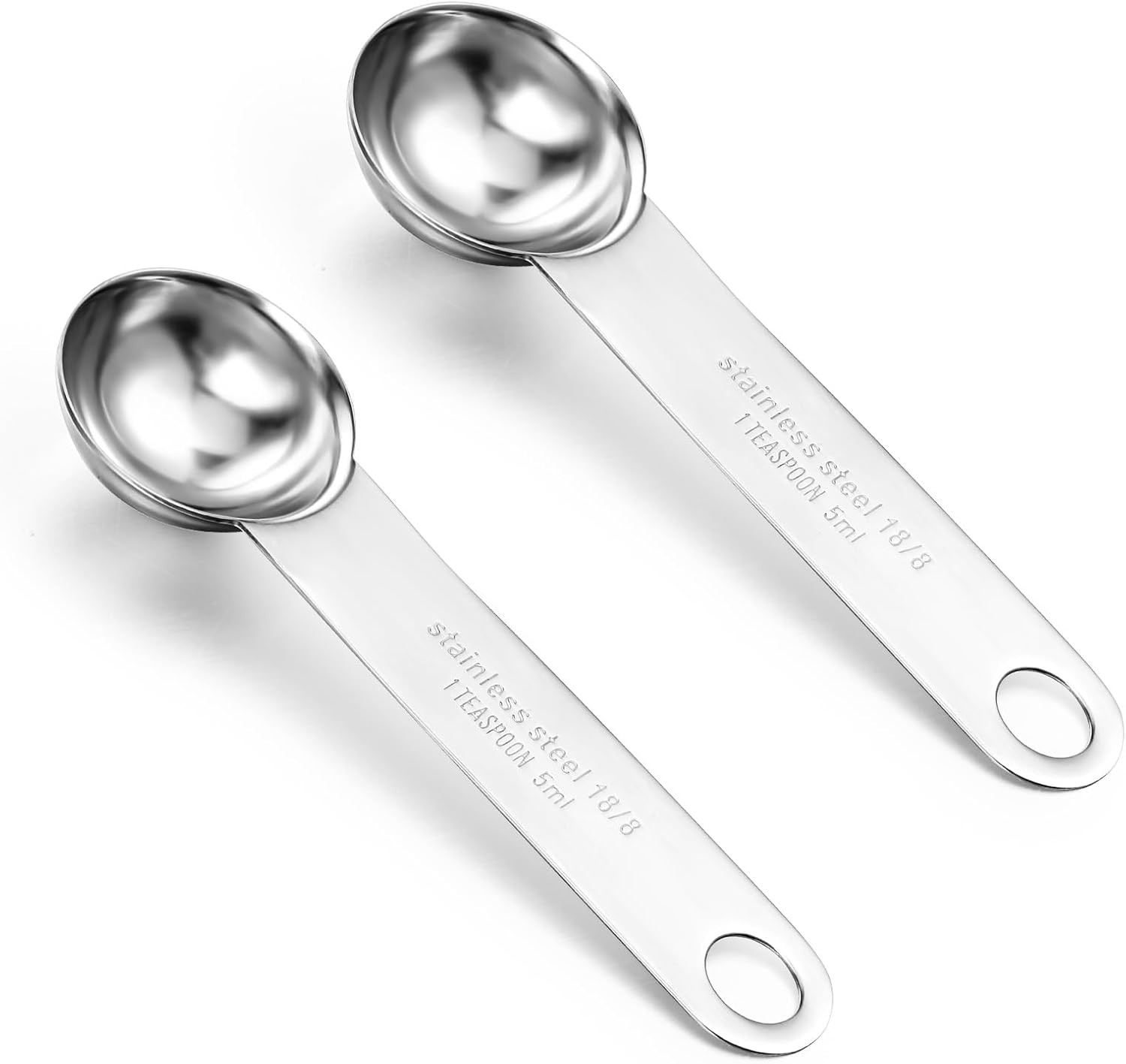 2Pcs 1 Teaspoon Measuring Spoons 5ml 1Tsp 1/3tbsp Tablespoon Measuring Teaspoon