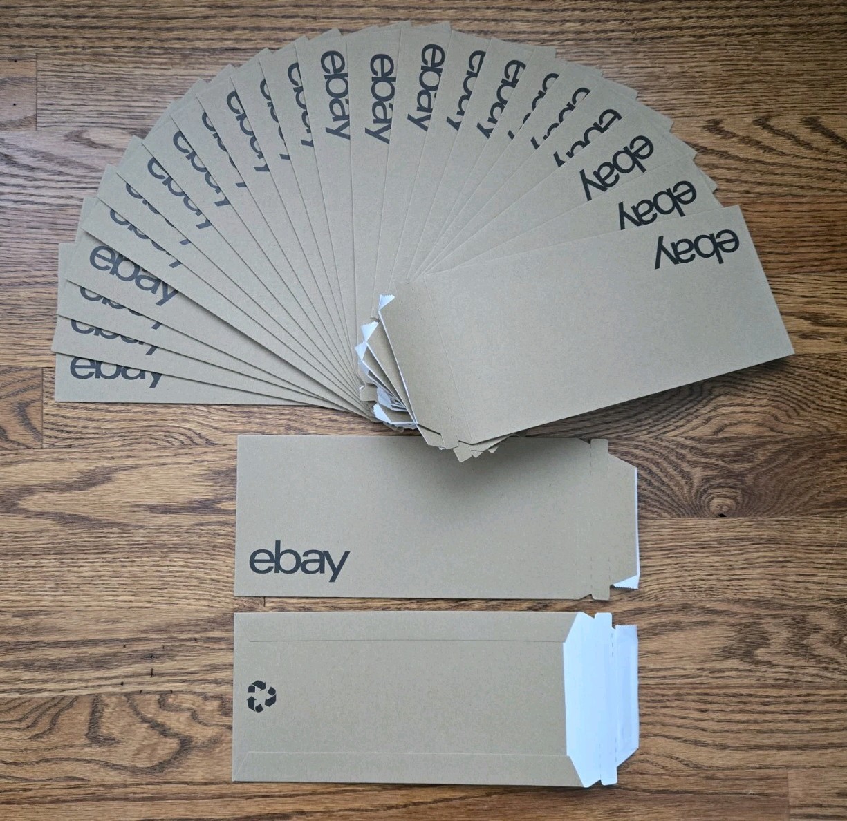 Mail Jacket Rigid Mailer Lot of 25 4.5 x 9.5 ebay Branded No Padding Self Seal
