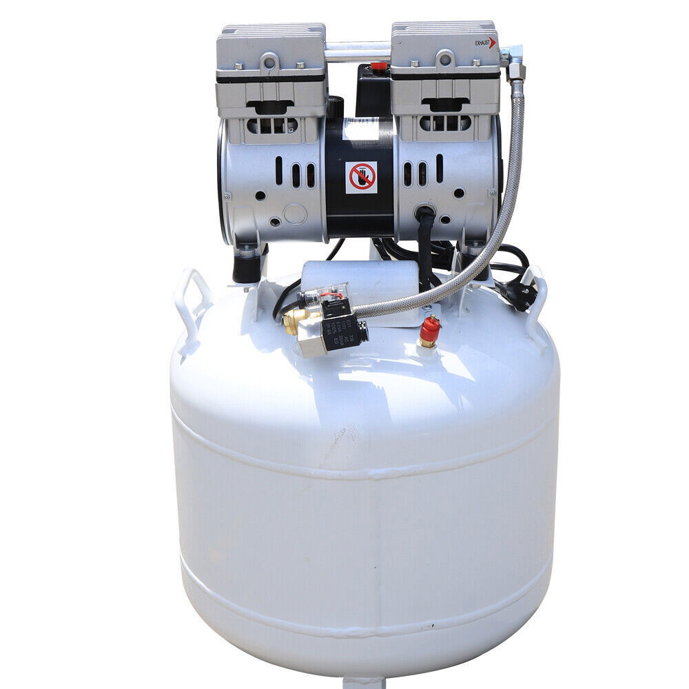 40L Medical Oil-free Dental Air Compressor Silent Air Pump 115 Psi 165 (L/Min)