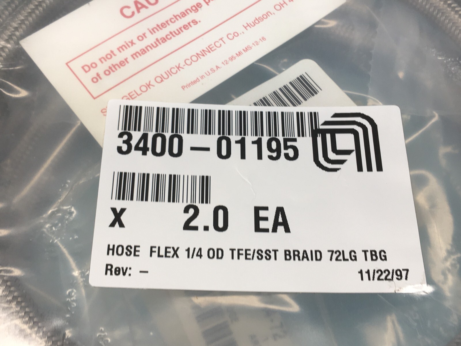 AMAT 0240-37532 Kit, Water Lines, Turbo Pump, DPS Chamber, 0250-10934, 159444