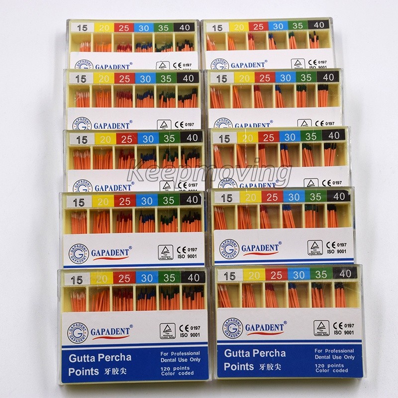 Dental Endodontic Absorbent Paper Points Gutta Percha Taper 0.02 0.04 0.06