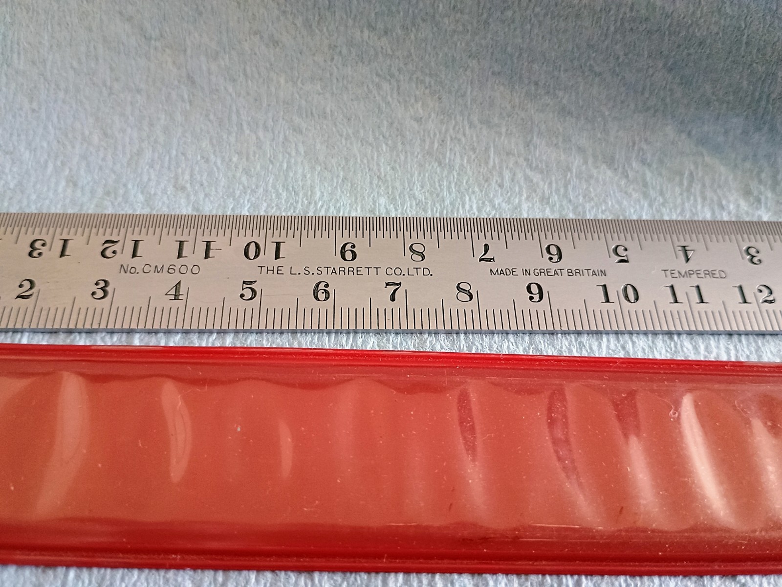 Starrett 6 in Rigid Rules Stainless Steel Inch/Metric CM600 303R With Sleeves