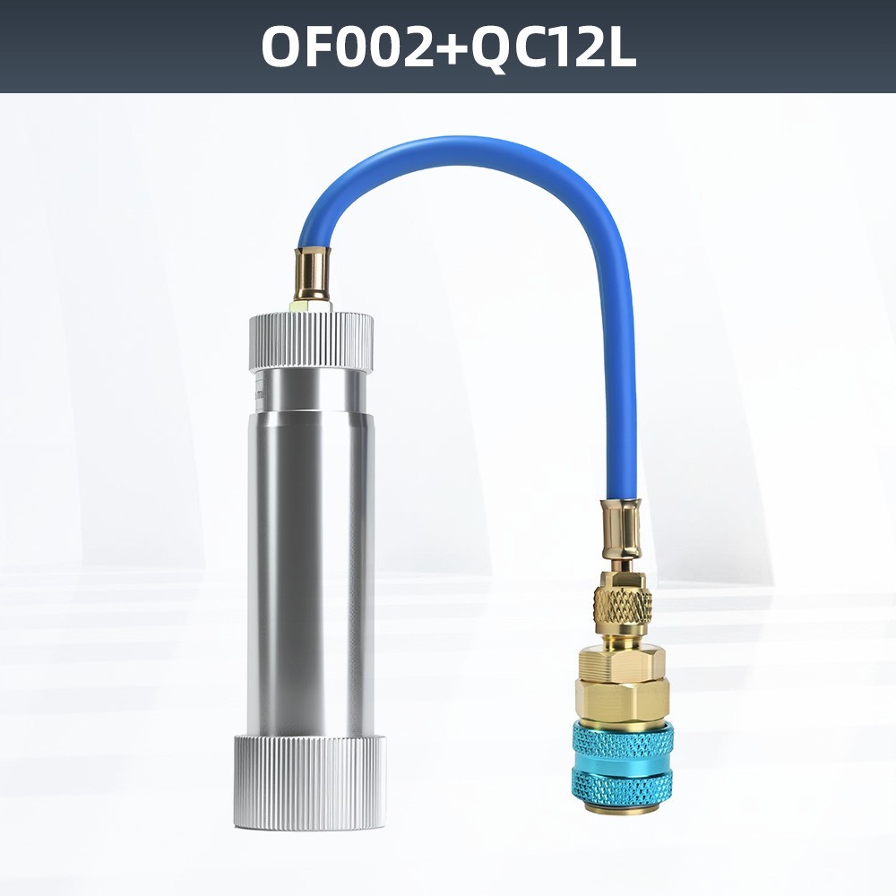 R1234YF/R134A Ac Oil InjectoHVAC Dye Oil Injector with R134A Snap Quick Coupler。