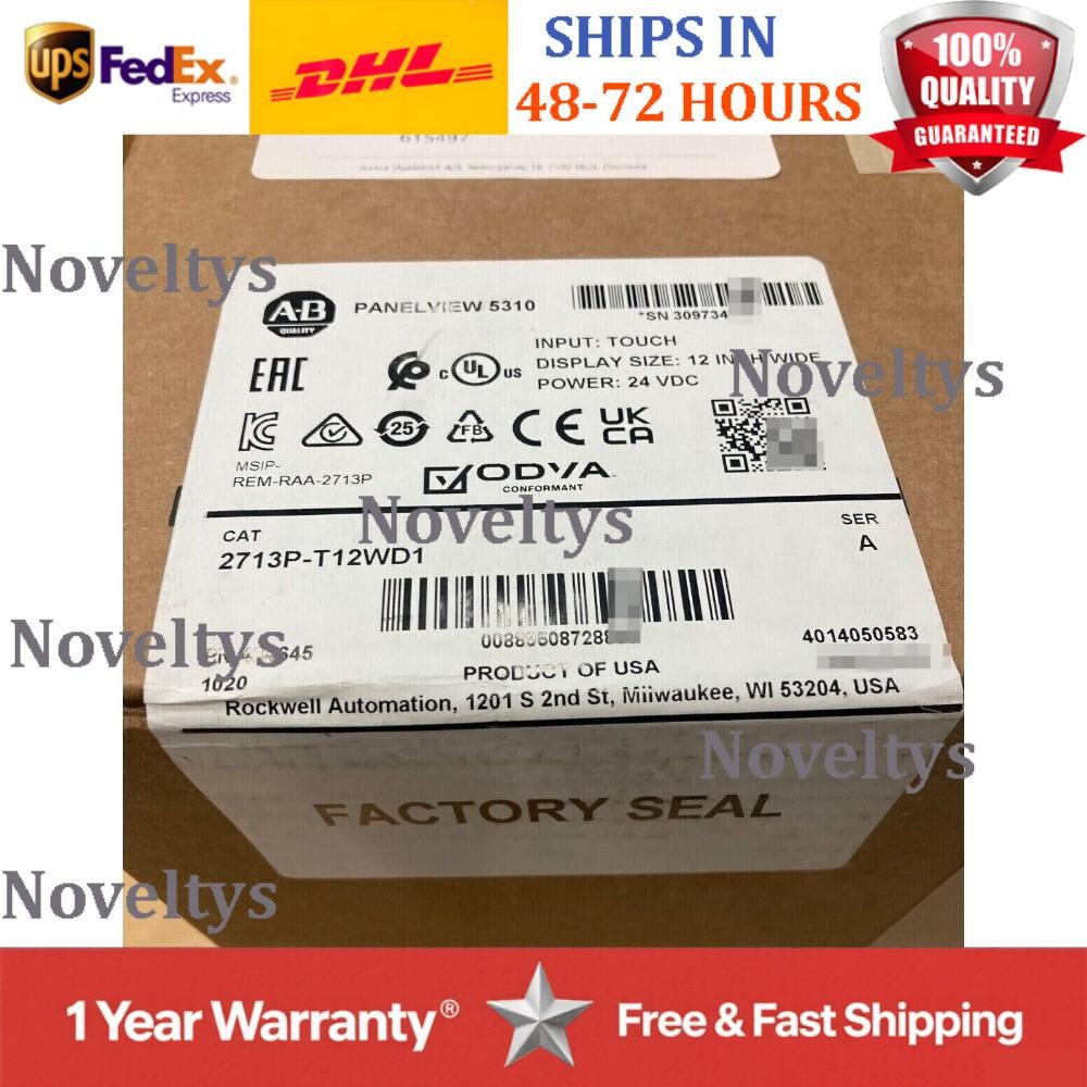 New AB 2713P-T12WD1 Sealing PanelView 5310 2713PT12WD1 Fast Shipping US Free Tax
