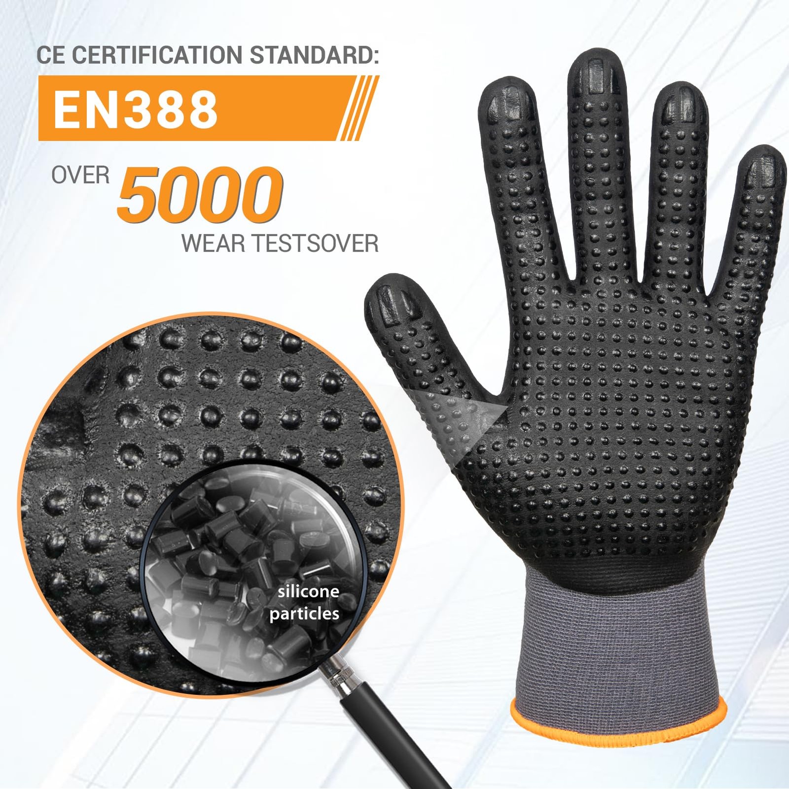 Safety Work Gloves 6/12 Pairs Micro Foam Nitrile Coated Endurance Seamless Kn…