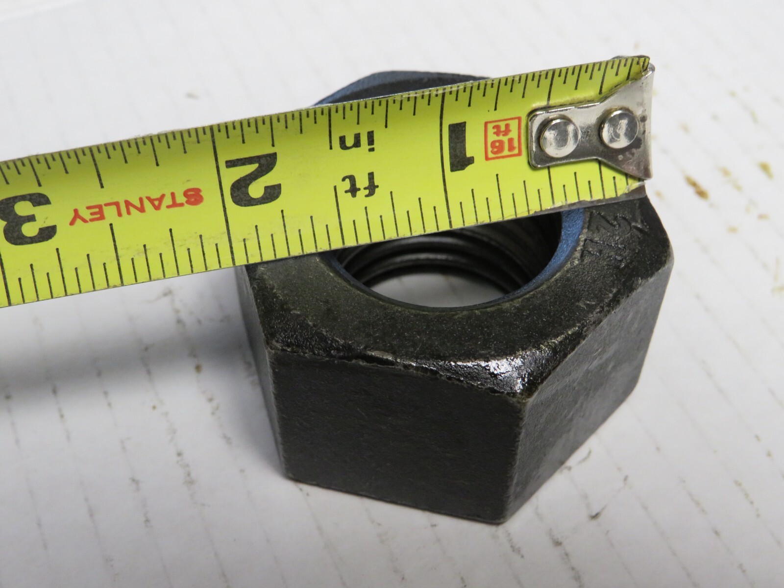 1-1/4″-8 THREAD, STEEL, GRADE 2H, HEAVY HEX NUTS, RH,BLACE OXIDE, ** 2 NUTS **