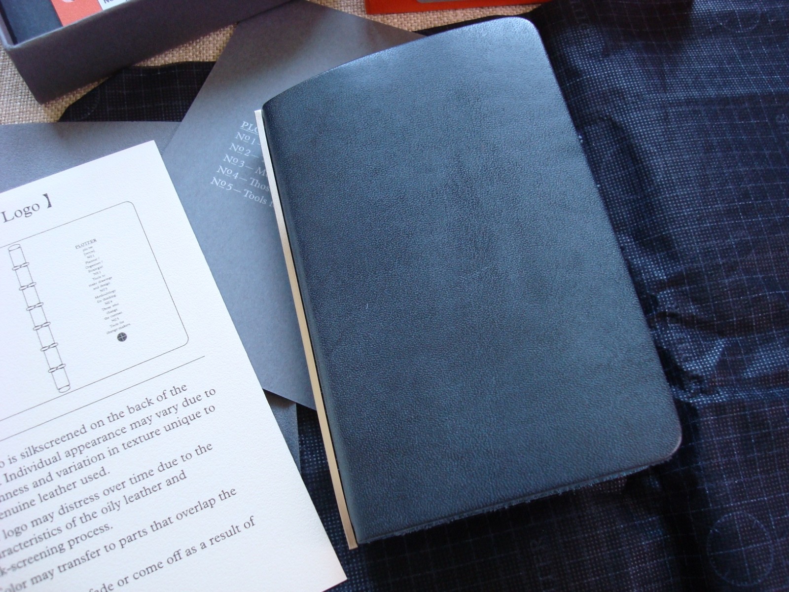 Plotter Mini 5 (M5) Blue Bridle leather Notebook organizer