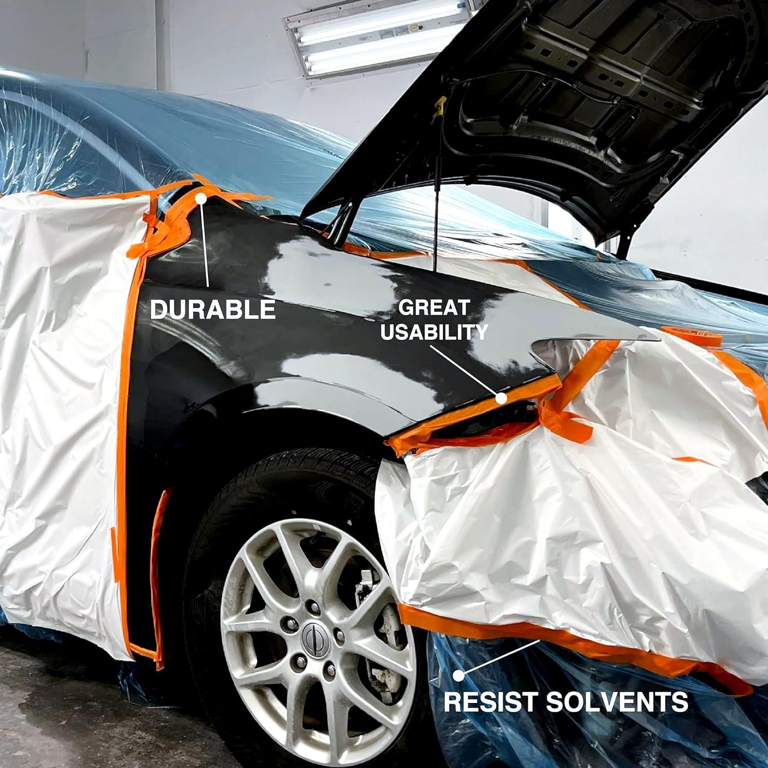 LAUCO Orange Automotive Refinishing Masking Tape – Autobody Painter’s Tape,