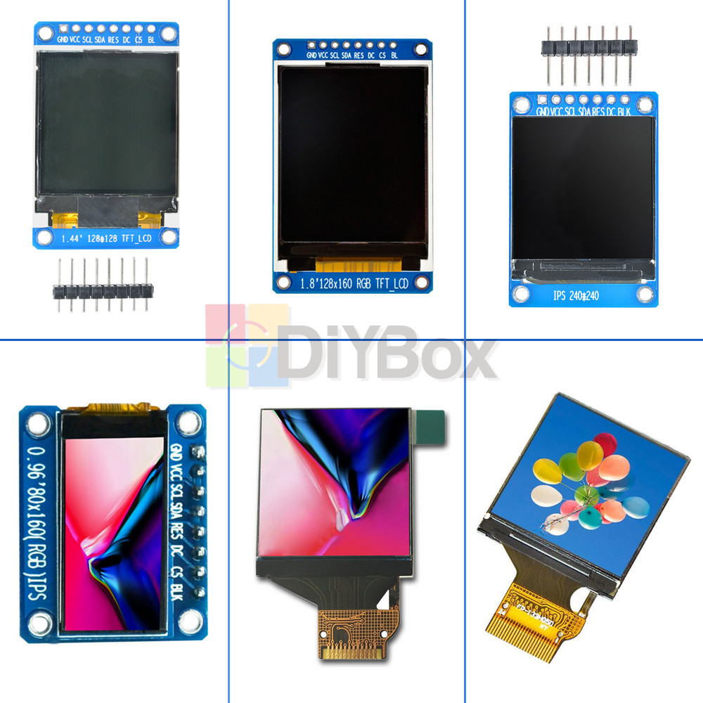 0.96/1.3/1.44/1.8 Inch SPI TFT LCD Full Color Display Module ST7789 OLED Screen