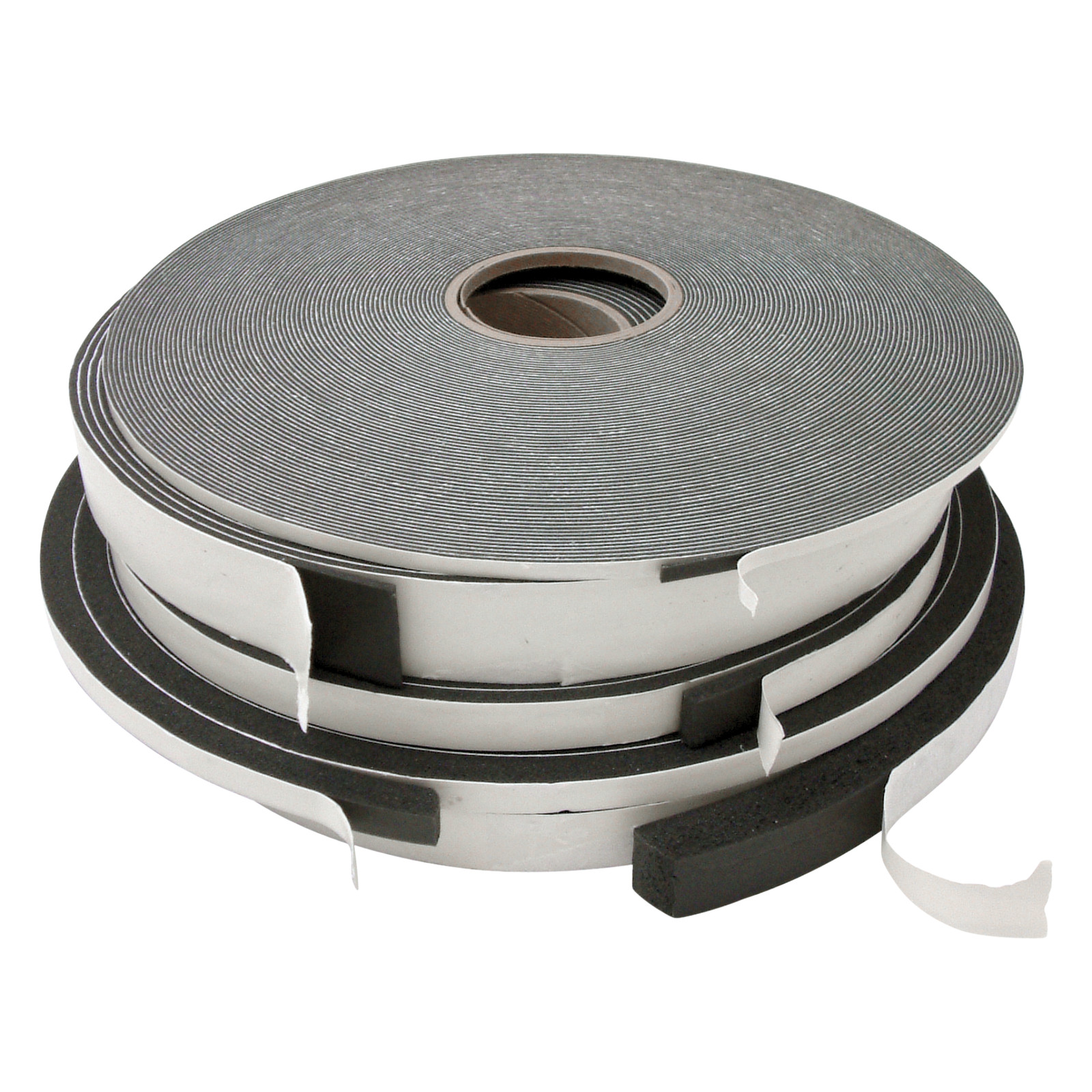 JVCC Low-Density PVC Foam Tape (SCF-01): 3/8 in. x 75 ft. x 1/8 in. thick (Black