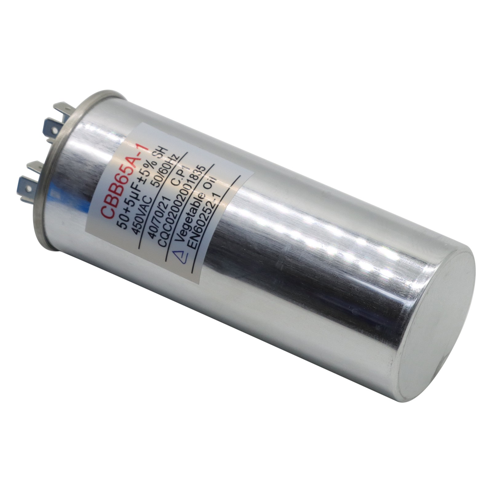 6Pcs Dual Run AC Capacitor 50+5 MFD µF 370-440VAC 50/60Hz 5% HVAC