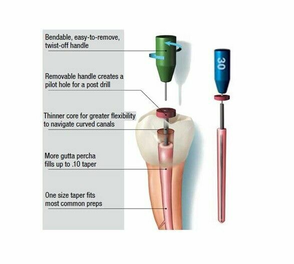 Original Sybron Endo Soft-Core Obturators All sizes 20,25,30,35,40 6pcs per Pack