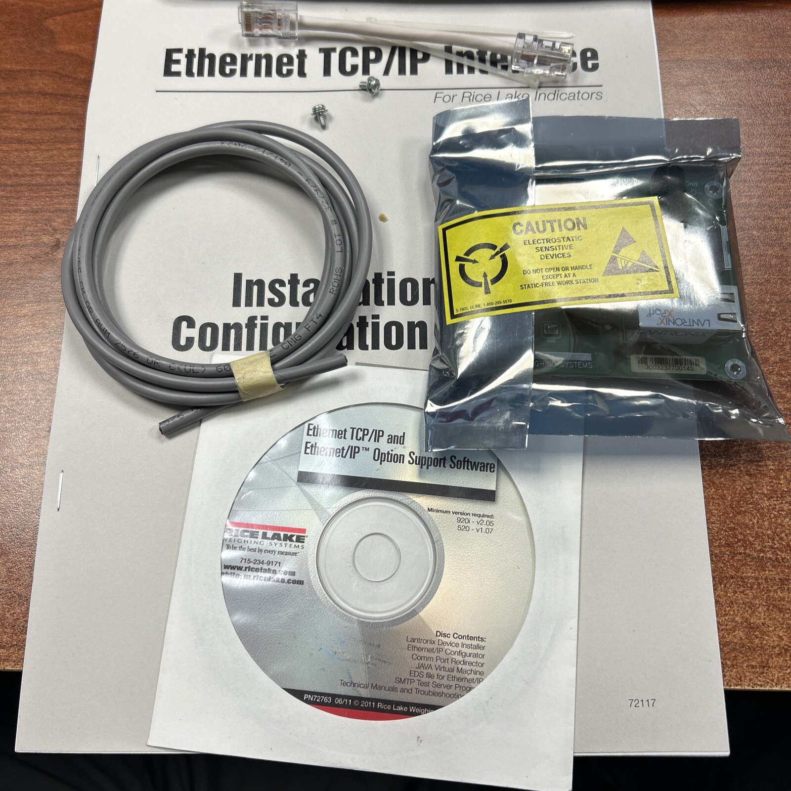 NEW RICE LAKE WEIGHING SYSTEMS 83267 REV. A ASSY, RS-232 ETHERNET CIRCUIT CARD