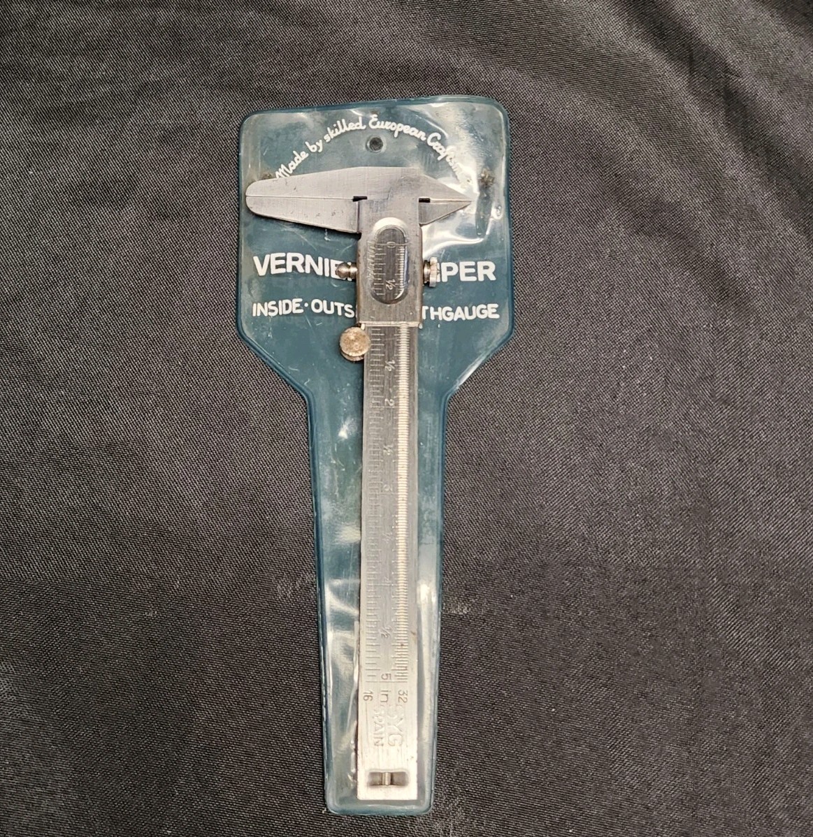 Vintage SYG Spain 5″ Vernier Caliper Inside Outside W Case Read