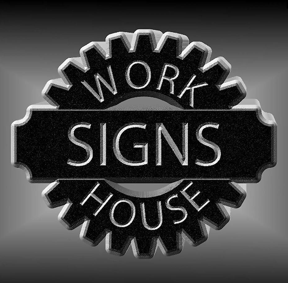 Office This Way 45 Degree Down Left Arrow BLACK Aluminum Composite Sign