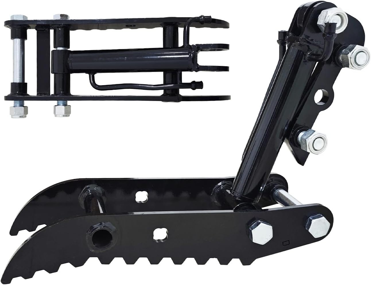 L-Shaped Mini Excavator Attachment Hydraulic Clip Thumb For 1-2 Ton Digger