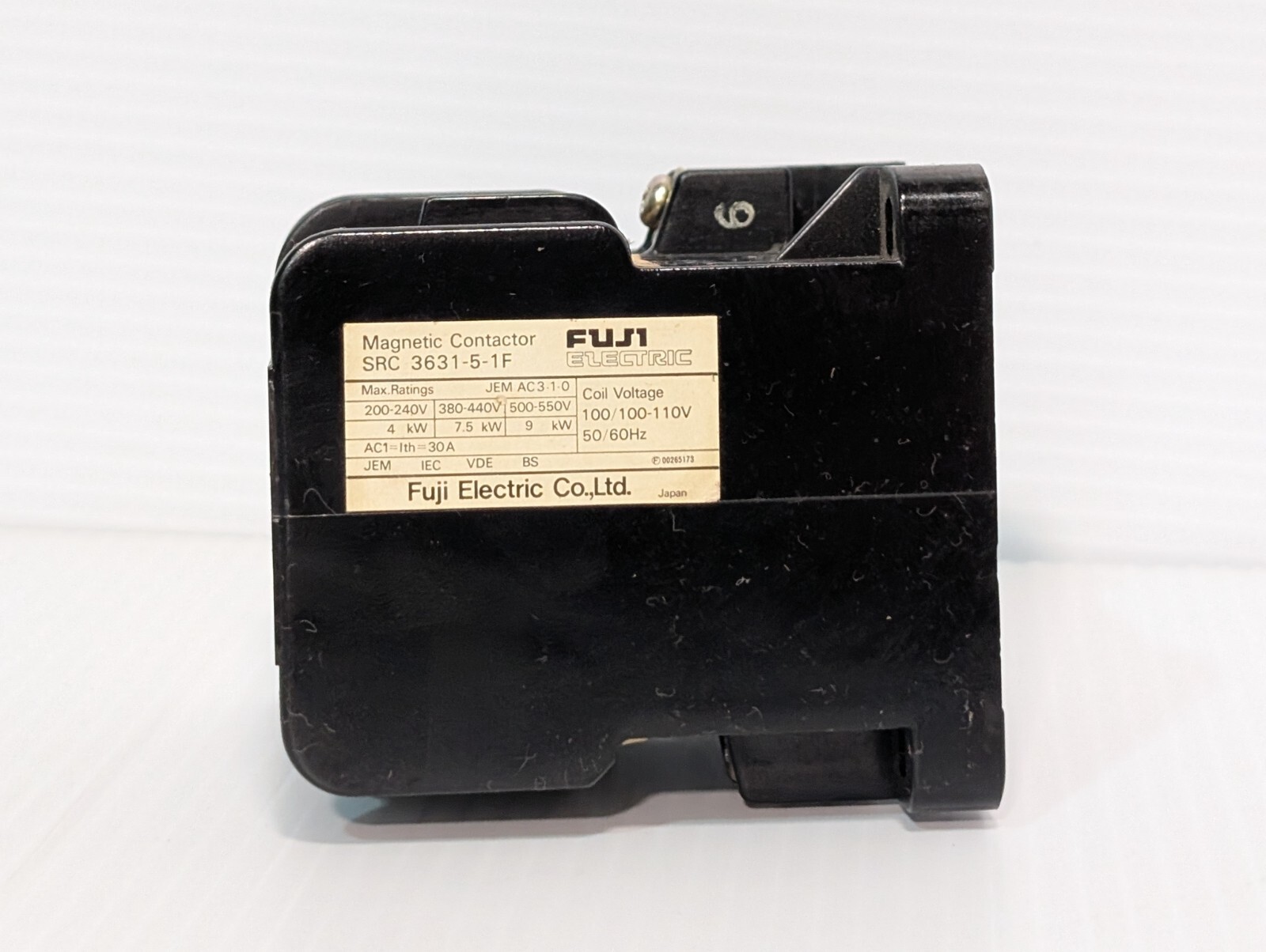 Fuji Electric SRC 3631-5-1F Magnetic Contactor 100-110V, 50/60Hz Coil